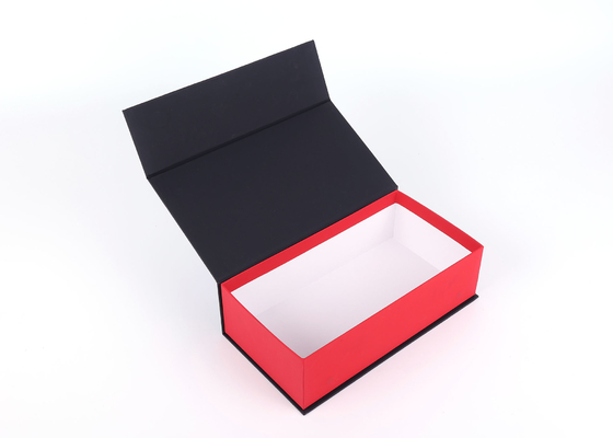 Custom Beauty Black Magnetic Closure Box Rigid CBD Packaging Offset 4C