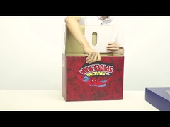 Caixa de cartão de papel feita sob encomenda 0.35mm de Logo Foldable Packaging Box Mattle Lamaniation